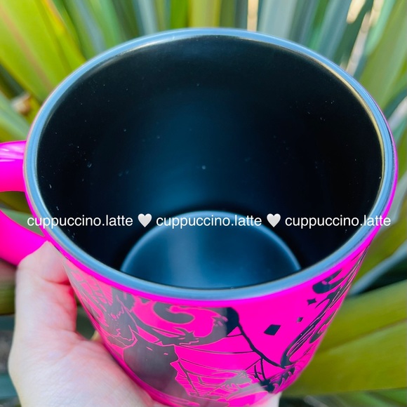💗LAST ONE🐈‍⬛Starbucks LE Target Neon Pink Halloween 2021 Cat Mug - Picture 6 of 6